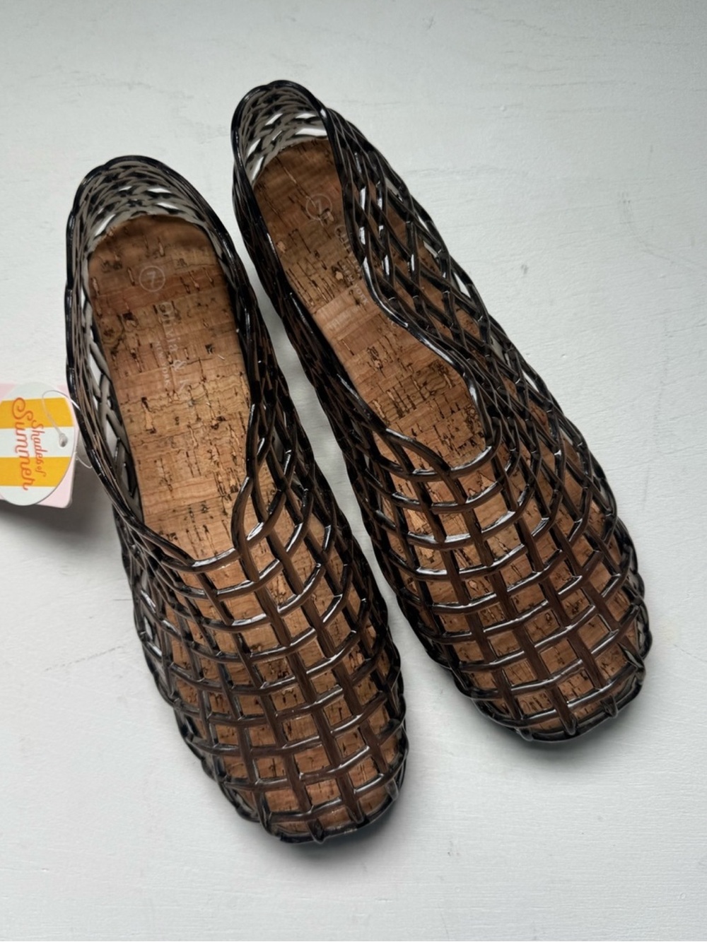 Olivia & Kate Caged Jelly Flats